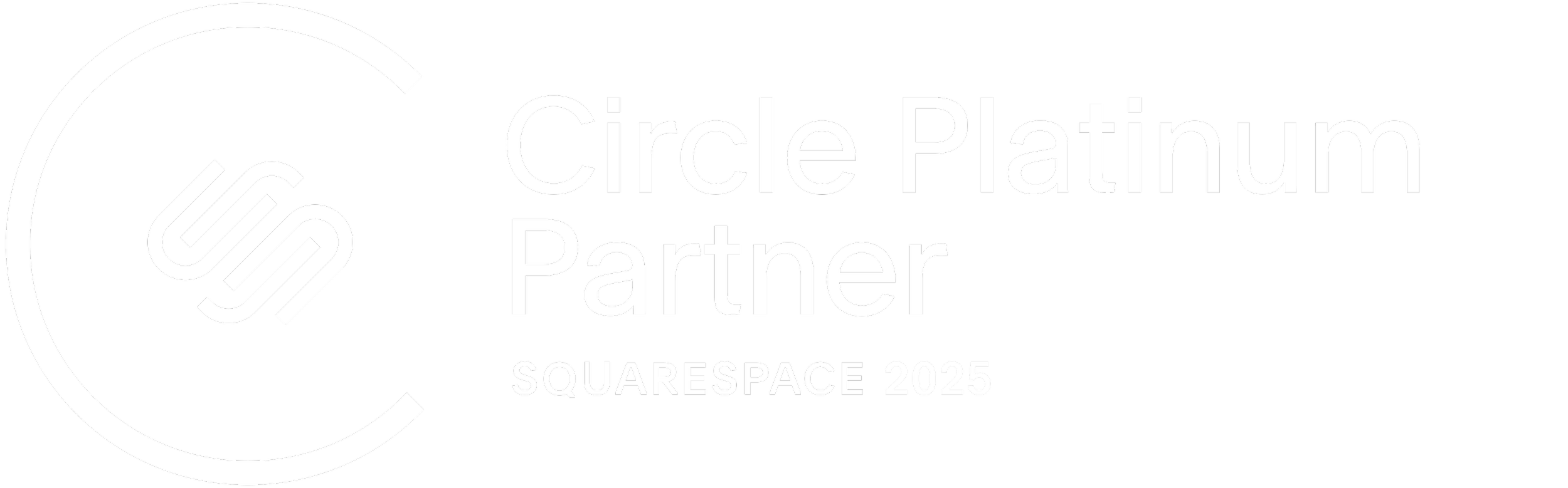 Squarespace Circle Platinum Partner 2025